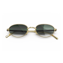 Take Couture Titane Enrobé d'Or Jaune & Bois d'Ébène — verres verts — vue de face, packshot