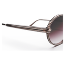 Take Couture Titane Enrobé d'Or Rose — verres rosés — détail de tenon