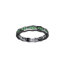 Alliance Maillon Marteaux Tsavorites - Or gris