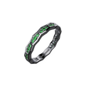 Alliance Maillon Marteaux Tsavorites - Or gris