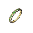 Alliance Maillon Marteaux Tsavorites - Or jaune