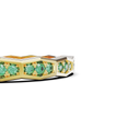 Alliance Maillon Marteaux Tsavorites - Or jaune