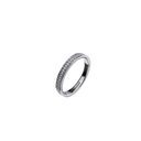 Alliance Take Couture Pavée - Or gris