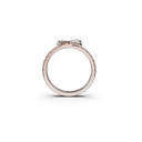 Bague Marteaux Héritage Pavée - Or rose