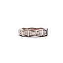 Bague Maillon Marteaux Pavée - Or rose