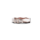 Bague Maillon Marteaux Semi Pavée - Or rose