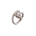 Bague Marteaux Classique MM Pavée - Or rose