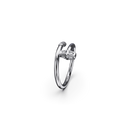 Bague Marteaux Classique PM Semi Pavée - Or gris