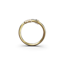 Bague Marteaux Classique PM Semi Pavée - Or jaune