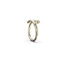 Bague Marteaux Classique PM Semi Pavée - Or jaune
