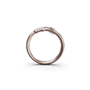 Bague Marteaux Classique PM Semi Pavée - Or rose