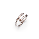Bague Marteaux Classique PM Semi Pavée - Or rose
