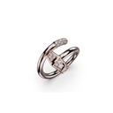 Bague Marteaux Classique MM Semi Pavée - Or rose