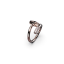 Bague Marteaux Classique MM Semi Pavée - Or rose