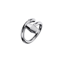 Bague Marteaux Classique MM Tout Or - Or gris