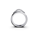 Bague Take Pavée - Or gris