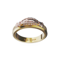 Bague Take Pavée - Or jaune et rose