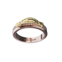 Bague Take Pavée - Or jaune et rose