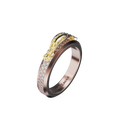 Bague Take Pavée - Or jaune et rose