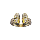 Bague Tête-à-tête Marteaux MM Pavée - Or jaune