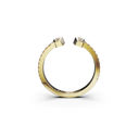 Bague Tête-à-tête Marteaux PM Pavée - Or jaune