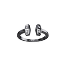 Bague Tête-à-tête Marteaux PM Semi Pavée - Or gris
