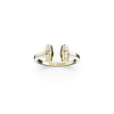 Bague Tête-à-tête Marteaux PM Semi Pavée - Or jaune