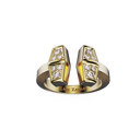 Bague Tête-à-tête Marteaux MM Semi Pavée - Or jaune
