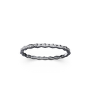 Bracelet Maillon Marteaux Pavé - Or gris