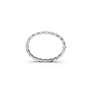 Bracelet Maillon Marteaux Pavé - Or gris