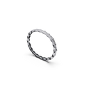 Bracelet Maillon Marteaux Pavé - Or gris