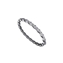 Bracelet Maillon Marteaux Pavé - Or gris