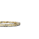 Bracelet Maillon Marteaux Pavé - Or jaune