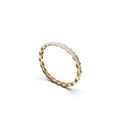 Bracelet Maillon Marteaux Pavé - Or jaune
