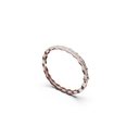 Bracelet Maillon Marteaux Pavé - Or rose