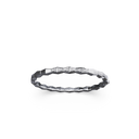 Bracelet Maillon Marteaux Semi Pavé - Or gris