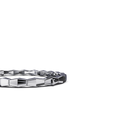 Bracelet Maillon Marteaux Semi Pavé - Or gris