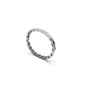 Bracelet Maillon Marteaux Semi Pavé - Or gris