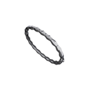 Bracelet Maillon Marteaux Semi Pavé - Or gris