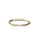Bracelet Maillon Marteaux Semi Pavé - Or jaune