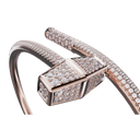 Bracelet Marteaux Classique MM Pavé - Or rose
