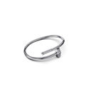 Bracelet Marteaux Classique MM Semi Pavé - Or gris