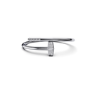 Bracelet Marteaux Classique MM Semi Pavé - Or gris