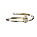 Bracelet Marteaux Classique MM Semi Pavé - Or jaune