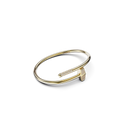 Bracelet Marteaux Classique MM Semi Pavé - Or jaune