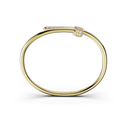 Bracelet Marteaux Classique MM Semi Pavé - Or jaune