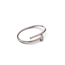 Bracelet Marteaux Classique MM Semi Pavé - Or rose