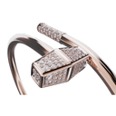 Bracelet Marteaux Classique MM Semi Pavé - Or rose