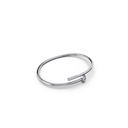 Bracelet Marteaux Classique PM Semi Pavé - Or gris