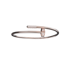 Bracelet Marteaux Classique PM Semi Pavé - Or rose